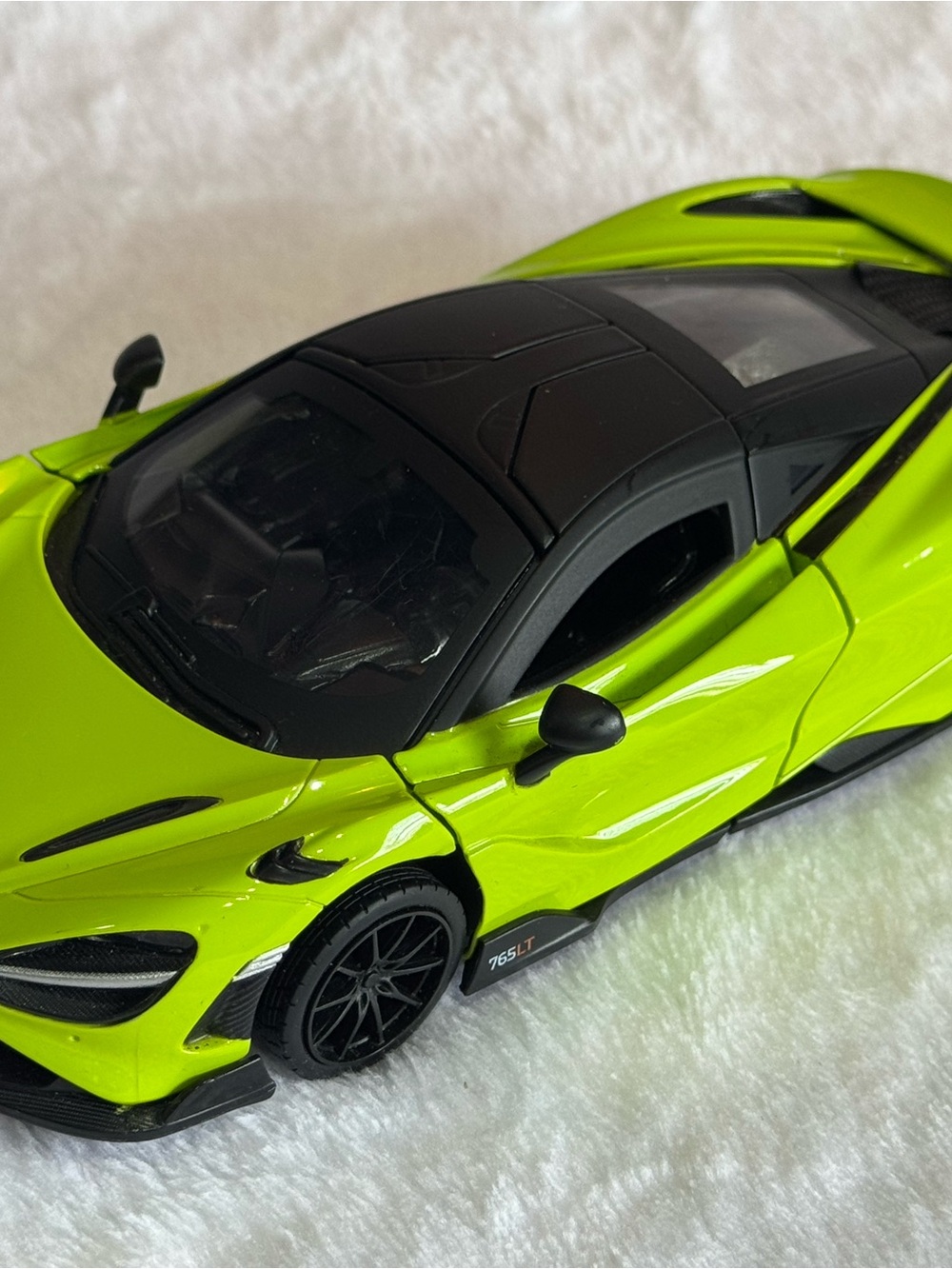 Kids Toy Race Car - Neon Green Die-Cast Vehicle